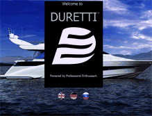 Tablet Screenshot of duretti-yachts.com